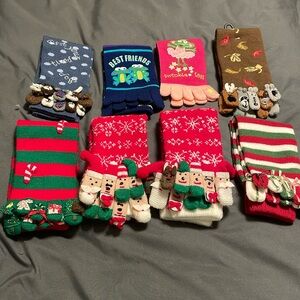 NWOT~Lot Of 8 Various Pairs Woman’s Shoe Size 9~11 Decorative Toe Socks